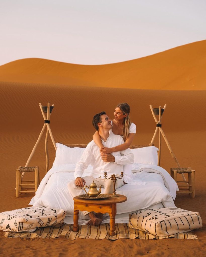 Romantic Setup on the Dunes