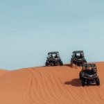 Three buggies on top of a dune in Erg Chebbi – Merzouga, Morocco